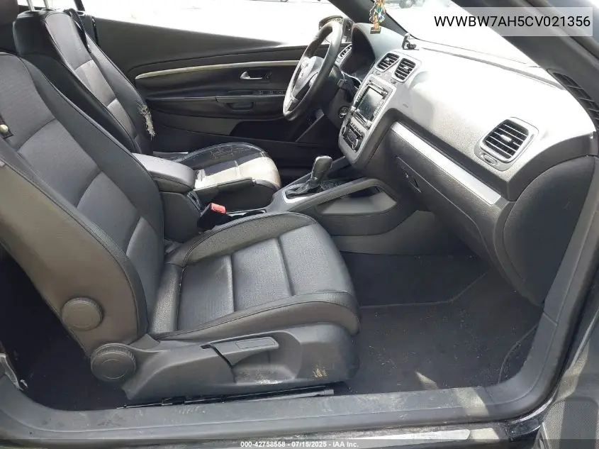 2012 Volkswagen Eos Komfort VIN: WVWBW7AH5CV021356 Lot: 42758558