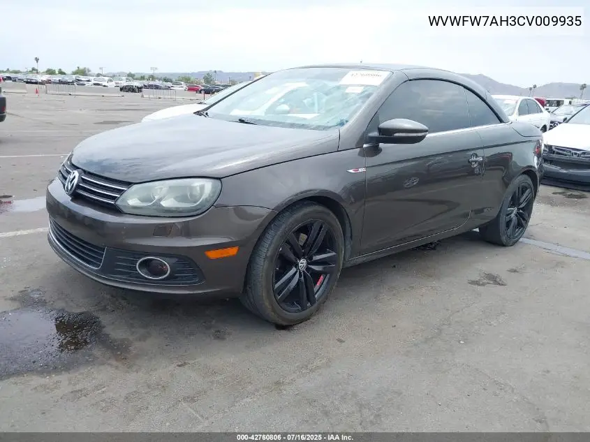 2012 Volkswagen Eos Executive VIN: WVWFW7AH3CV009935 Lot: 42760806