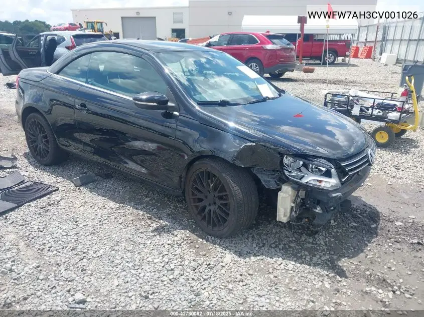2012 Volkswagen Eos Executive VIN: WVWFW7AH3CV001026 Lot: 42780082