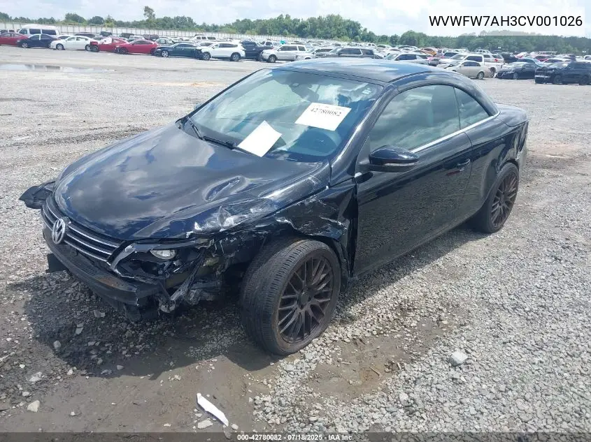 2012 Volkswagen Eos Executive VIN: WVWFW7AH3CV001026 Lot: 42780082