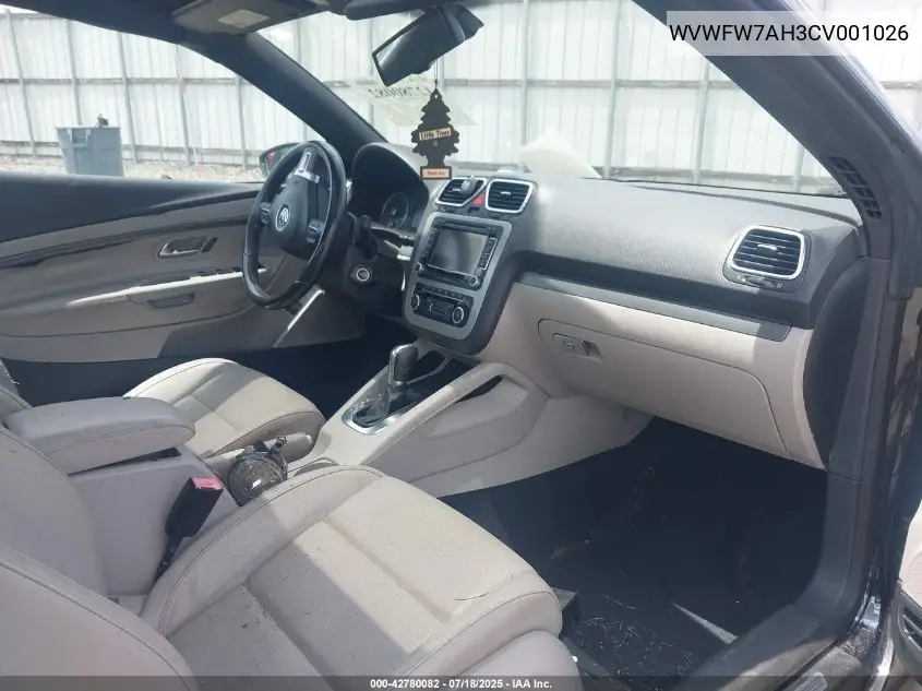 2012 Volkswagen Eos Executive VIN: WVWFW7AH3CV001026 Lot: 42780082