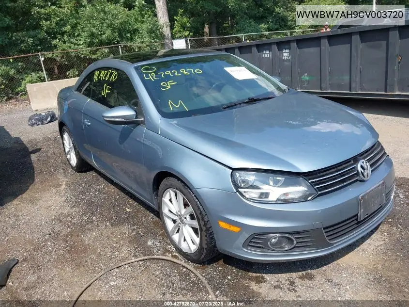 2012 Volkswagen Eos Komfort VIN: WVWBW7AH9CV003720 Lot: 42792870