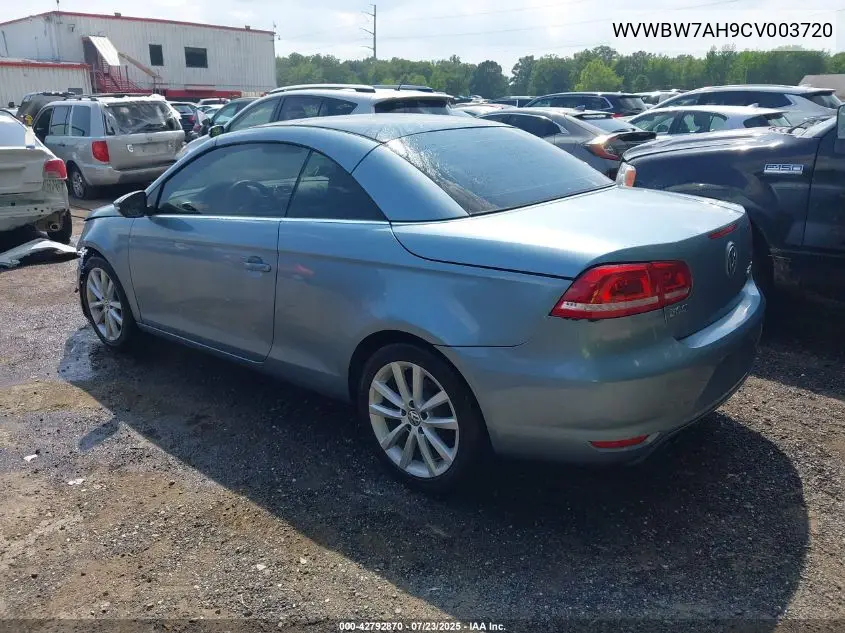 2012 Volkswagen Eos Komfort VIN: WVWBW7AH9CV003720 Lot: 42792870