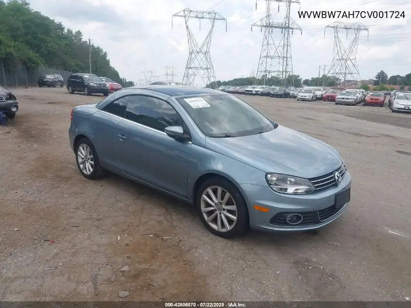 2012 Volkswagen Eos Komfort VIN: WVWBW7AH7CV001724 Lot: 42806570