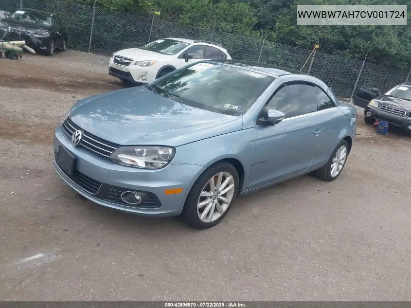 2012 Volkswagen Eos Komfort VIN: WVWBW7AH7CV001724 Lot: 42806570