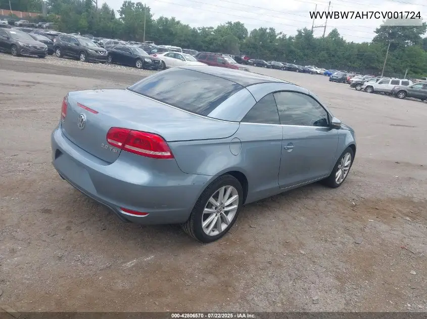 2012 Volkswagen Eos Komfort VIN: WVWBW7AH7CV001724 Lot: 42806570