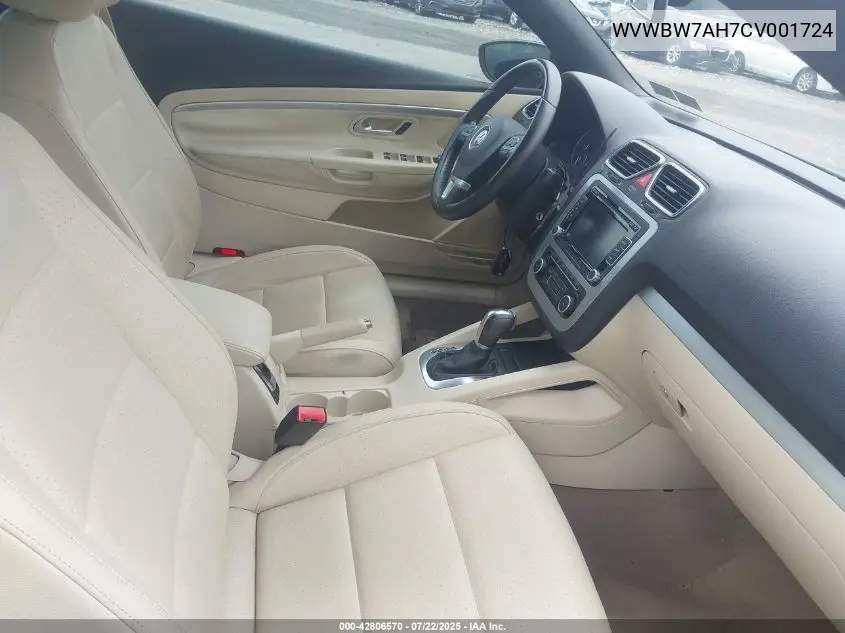 2012 Volkswagen Eos Komfort VIN: WVWBW7AH7CV001724 Lot: 42806570