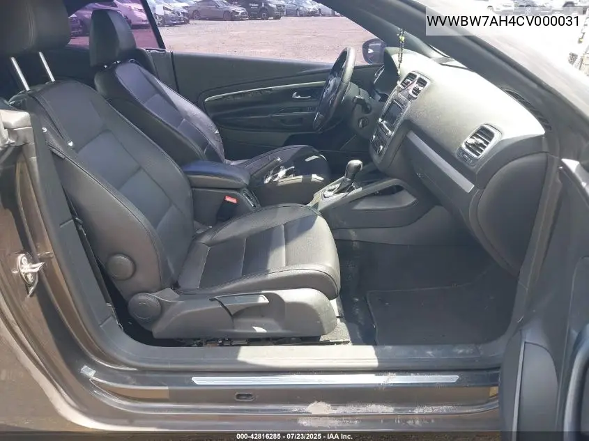 2012 Volkswagen Eos Komfort VIN: WVWBW7AH4CV000031 Lot: 42816285