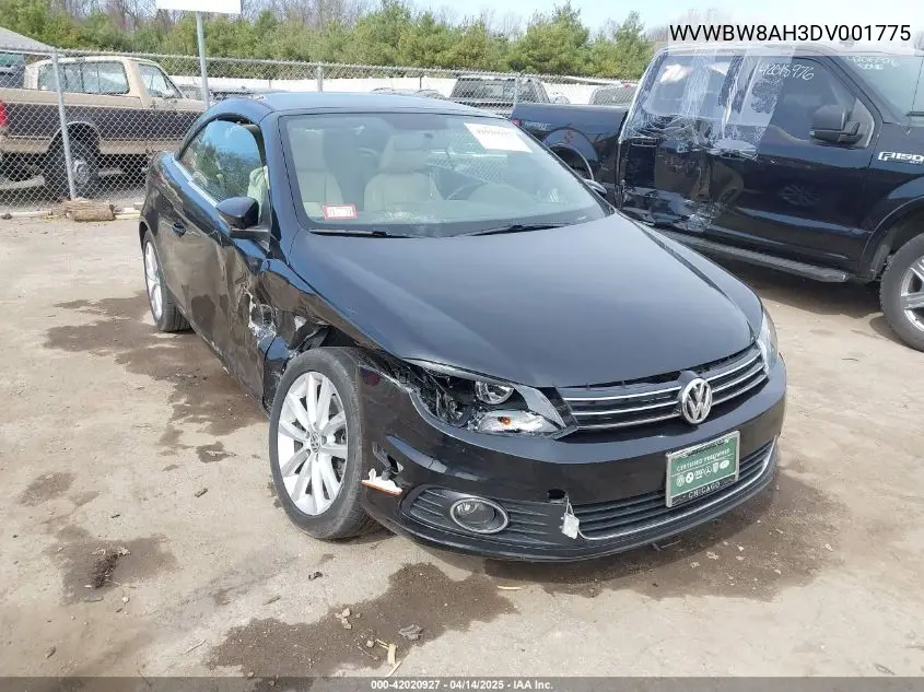 2013 Volkswagen Eos Komfort VIN: WVWBW8AH3DV001775 Lot: 42020927