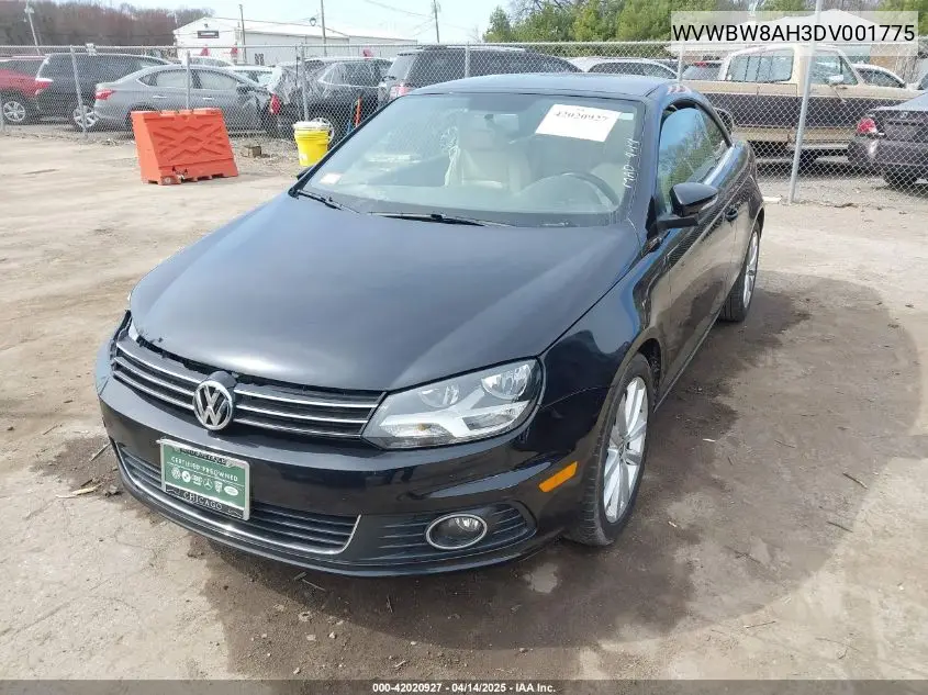 2013 Volkswagen Eos Komfort VIN: WVWBW8AH3DV001775 Lot: 42020927