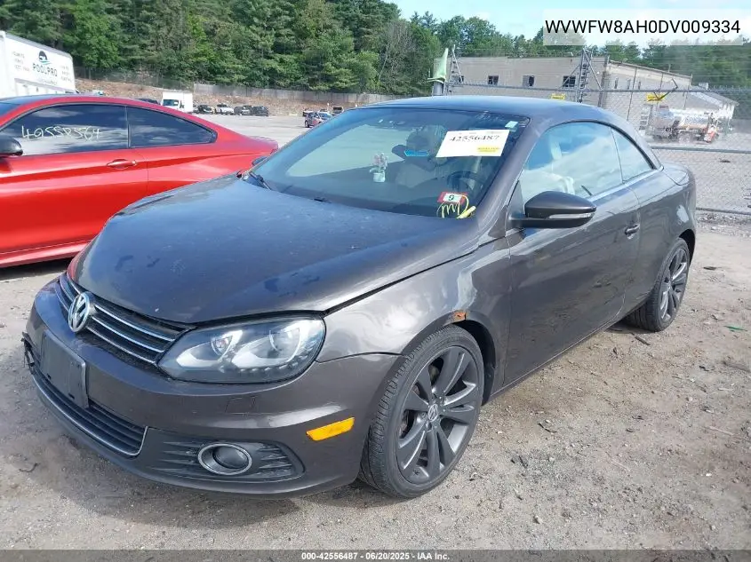 2013 Volkswagen Eos Lux VIN: WVWFW8AH0DV009334 Lot: 42556487
