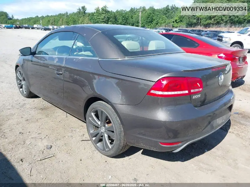 2013 Volkswagen Eos Lux VIN: WVWFW8AH0DV009334 Lot: 42556487