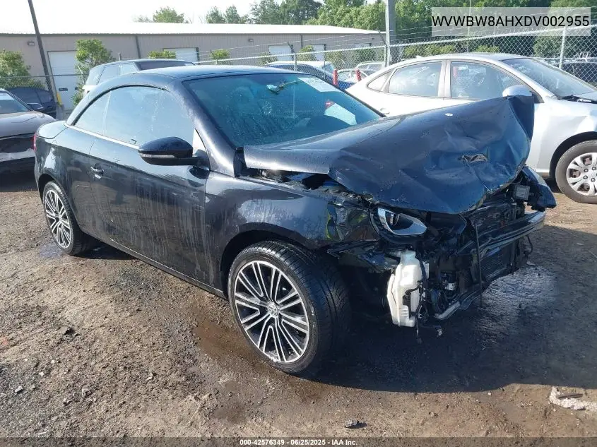 2013 Volkswagen Eos Sport VIN: WVWBW8AHXDV002955 Lot: 42576349