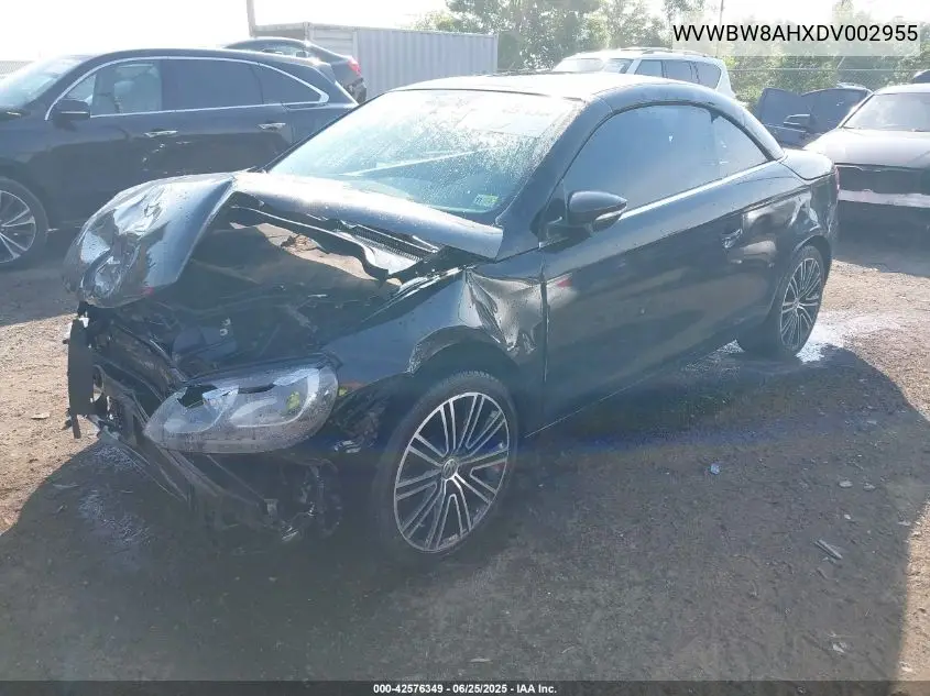 2013 Volkswagen Eos Sport VIN: WVWBW8AHXDV002955 Lot: 42576349