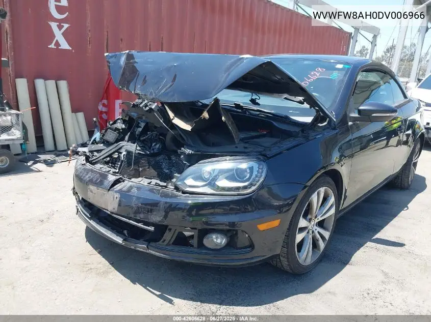 2013 Volkswagen Eos Lux VIN: WVWFW8AH0DV006966 Lot: 42606628