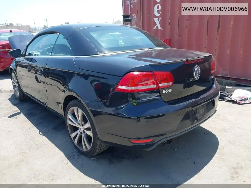 2013 Volkswagen Eos Lux VIN: WVWFW8AH0DV006966 Lot: 42606628