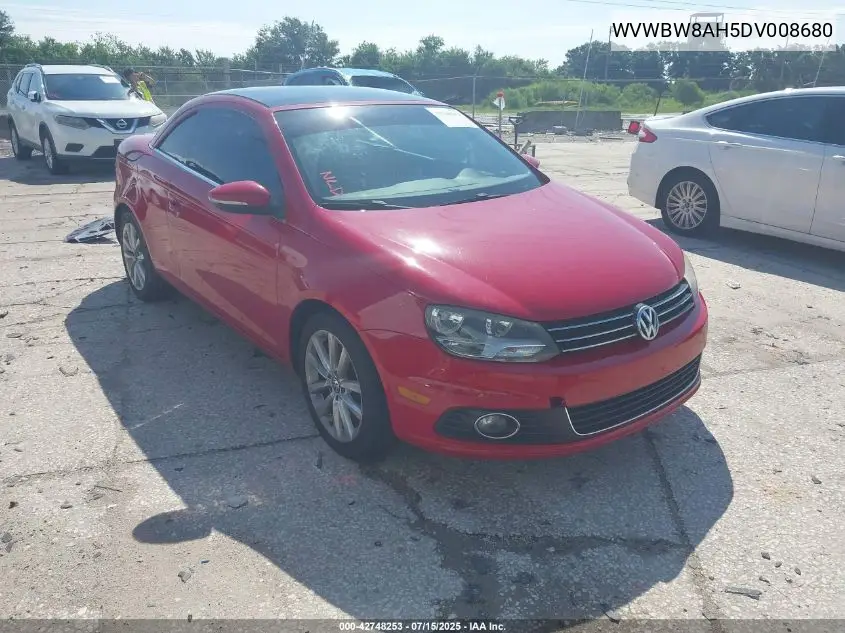 2013 Volkswagen Eos Komfort VIN: WVWBW8AH5DV008680 Lot: 42748253