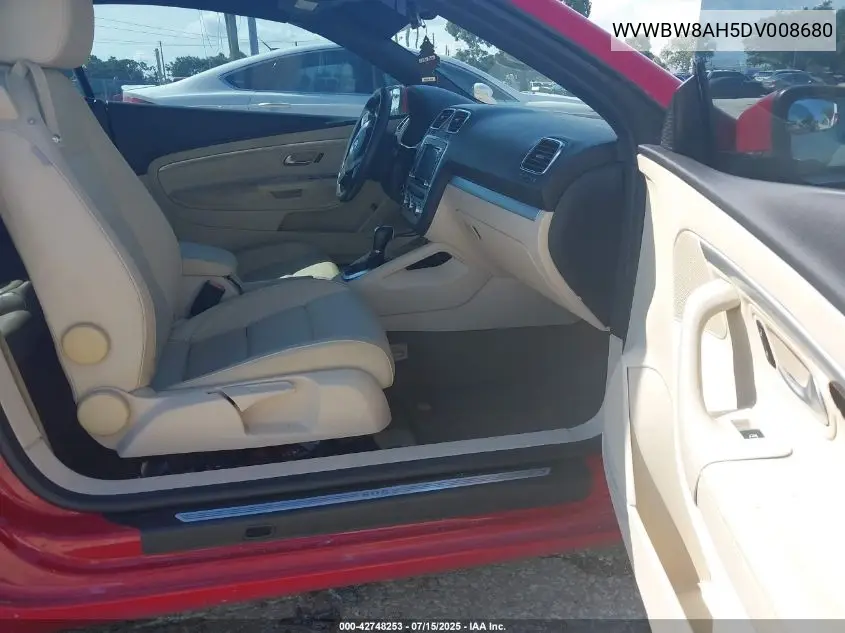 2013 Volkswagen Eos Komfort VIN: WVWBW8AH5DV008680 Lot: 42748253