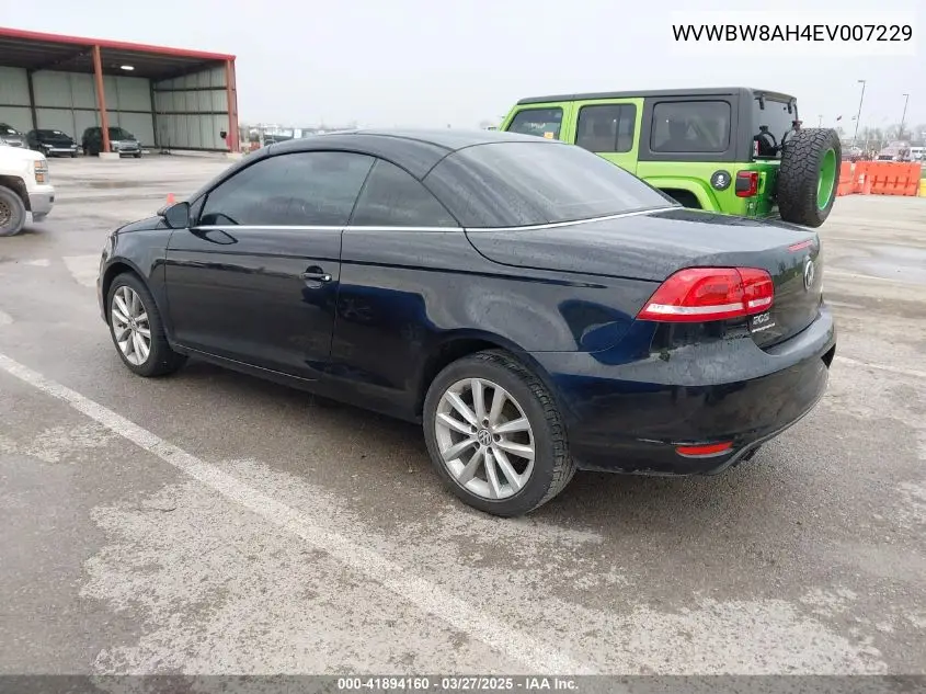 2014 Volkswagen Eos Komfort VIN: WVWBW8AH4EV007229 Lot: 41894160