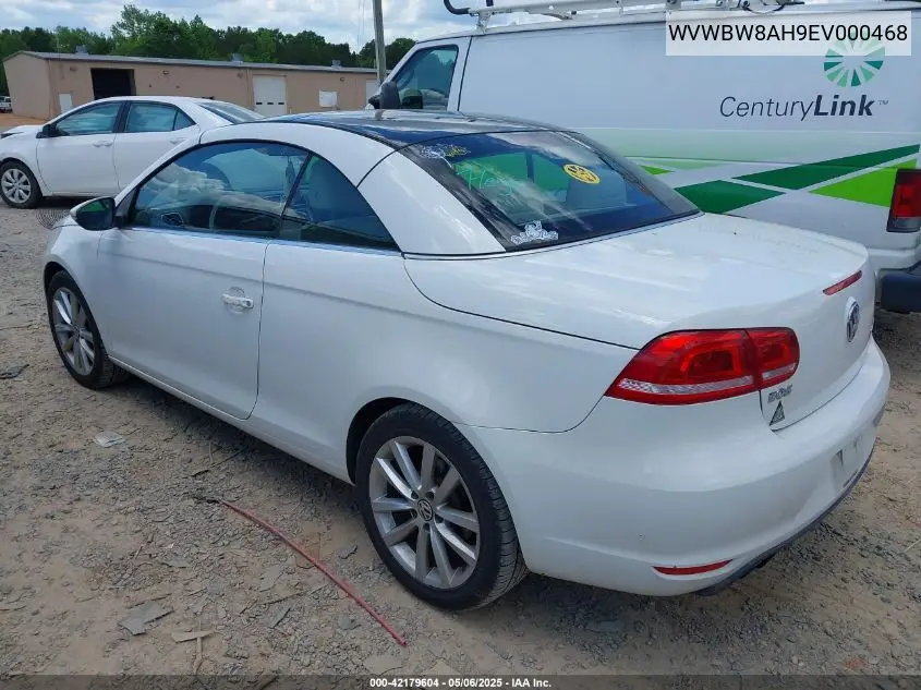 2014 Volkswagen Eos Komfort VIN: WVWBW8AH9EV000468 Lot: 42179604