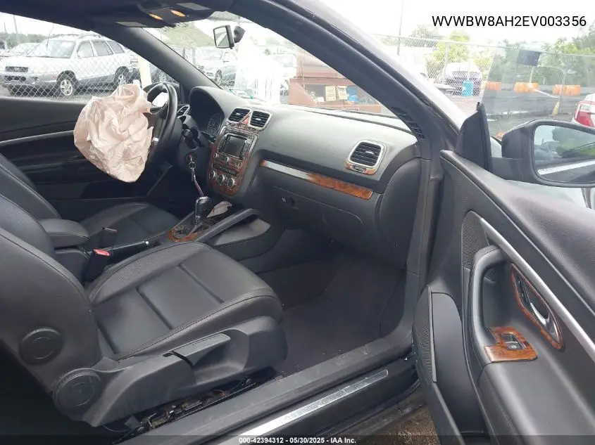 2014 Volkswagen Eos Komfort VIN: WVWBW8AH2EV003356 Lot: 42394312