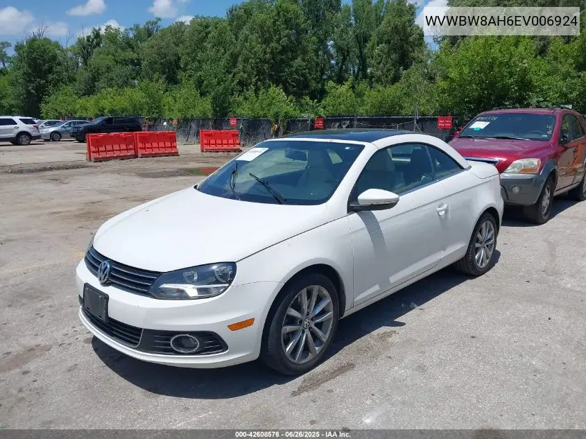 2014 Volkswagen Eos Komfort VIN: WVWBW8AH6EV006924 Lot: 42608576