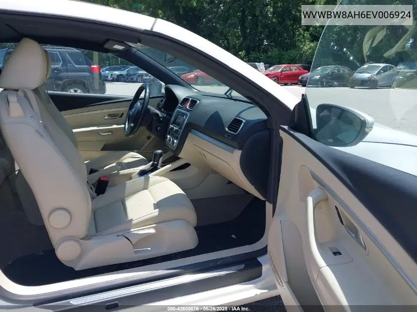 2014 Volkswagen Eos Komfort VIN: WVWBW8AH6EV006924 Lot: 42608576