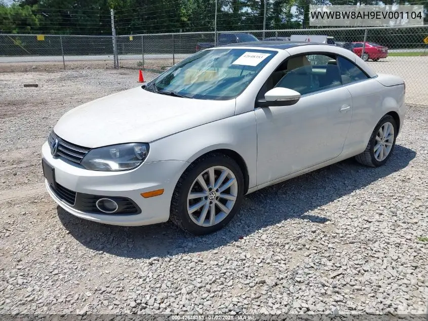 2014 Volkswagen Eos Komfort VIN: WVWBW8AH9EV001104 Lot: 42648353