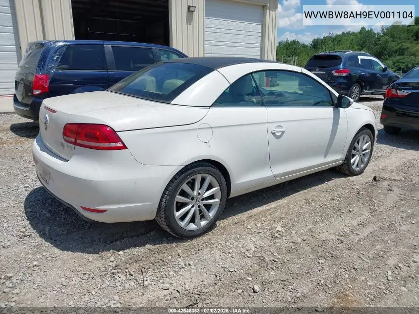 2014 Volkswagen Eos Komfort VIN: WVWBW8AH9EV001104 Lot: 42648353