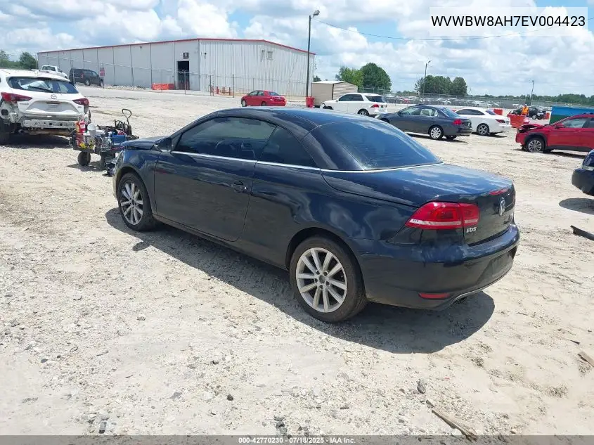 2014 Volkswagen Eos Komfort/Sport VIN: WVWBW8AH7EV004423 Lot: 42770230