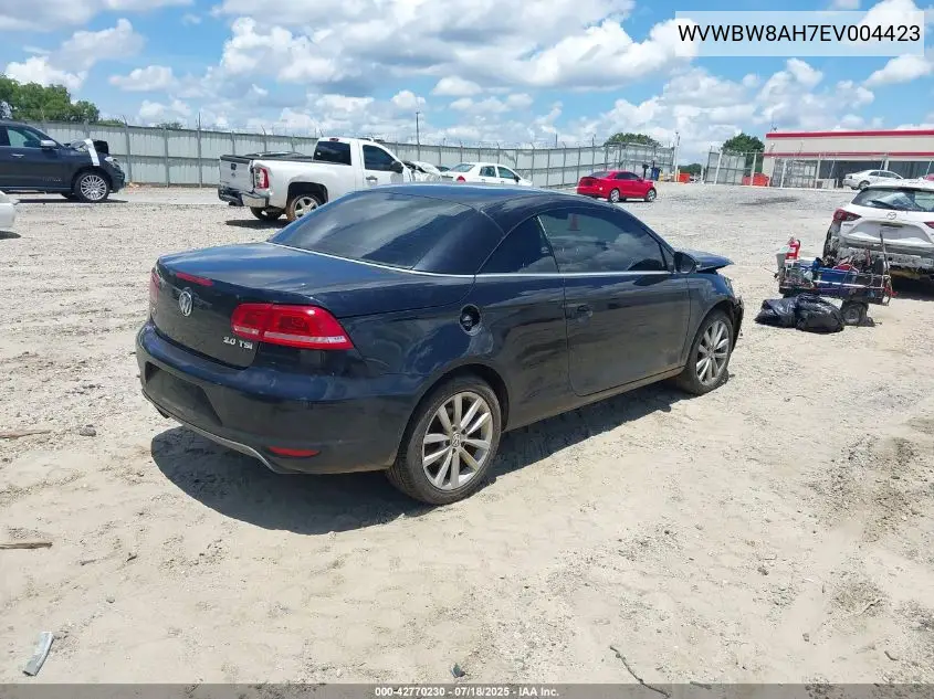 2014 Volkswagen Eos Komfort/Sport VIN: WVWBW8AH7EV004423 Lot: 42770230