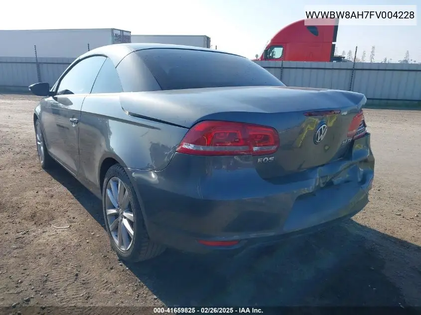 2015 Volkswagen Eos Komfort Edition VIN: WVWBW8AH7FV004228 Lot: 41659825