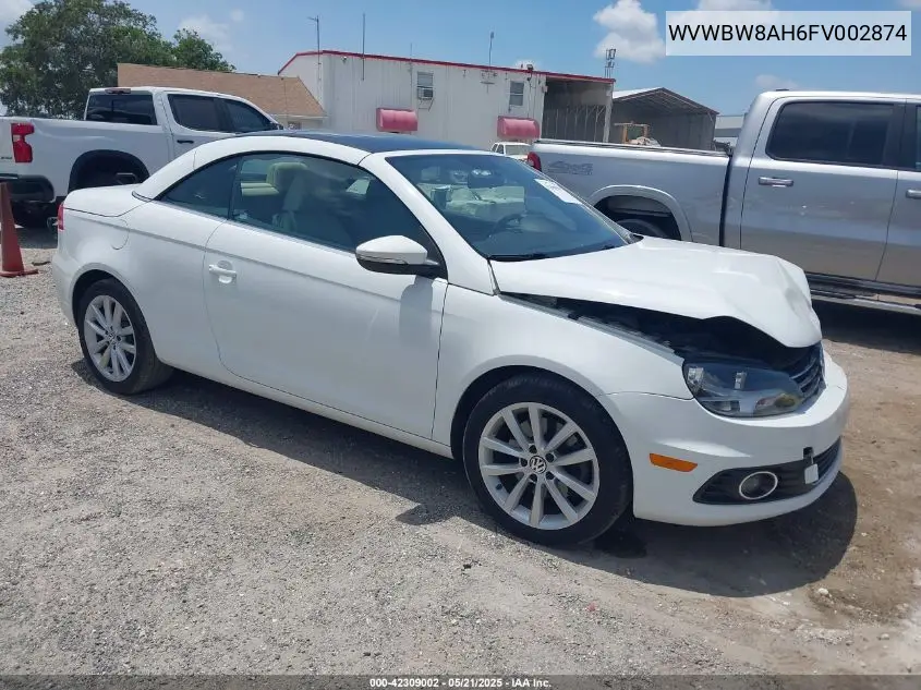 2015 Volkswagen Eos Komfort Edition VIN: WVWBW8AH6FV002874 Lot: 42309002