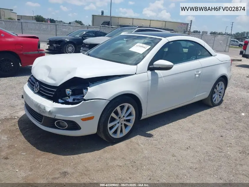2015 Volkswagen Eos Komfort Edition VIN: WVWBW8AH6FV002874 Lot: 42309002