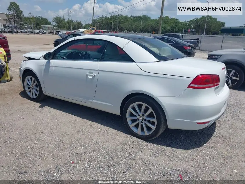 2015 Volkswagen Eos Komfort Edition VIN: WVWBW8AH6FV002874 Lot: 42309002