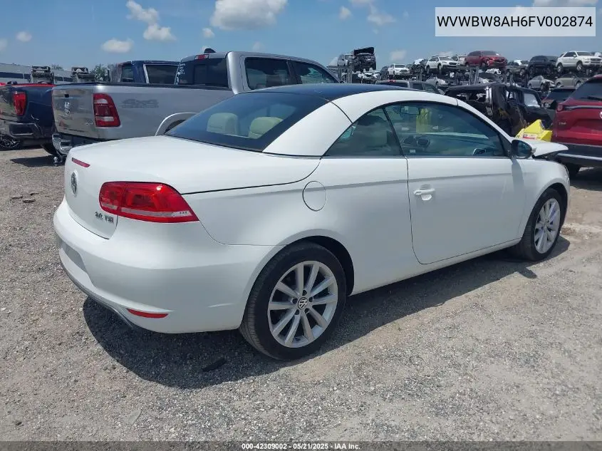2015 Volkswagen Eos Komfort Edition VIN: WVWBW8AH6FV002874 Lot: 42309002