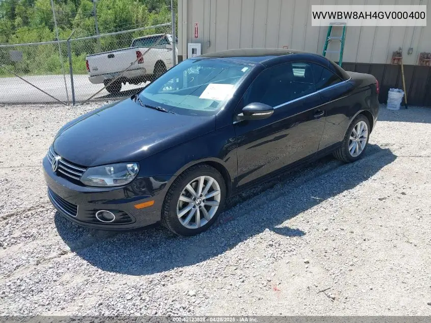 2016 Volkswagen Eos Komfort VIN: WVWBW8AH4GV000400 Lot: 42123528