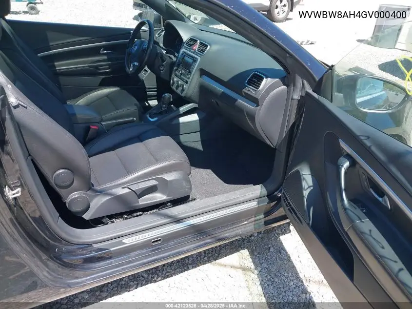 2016 Volkswagen Eos Komfort VIN: WVWBW8AH4GV000400 Lot: 42123528