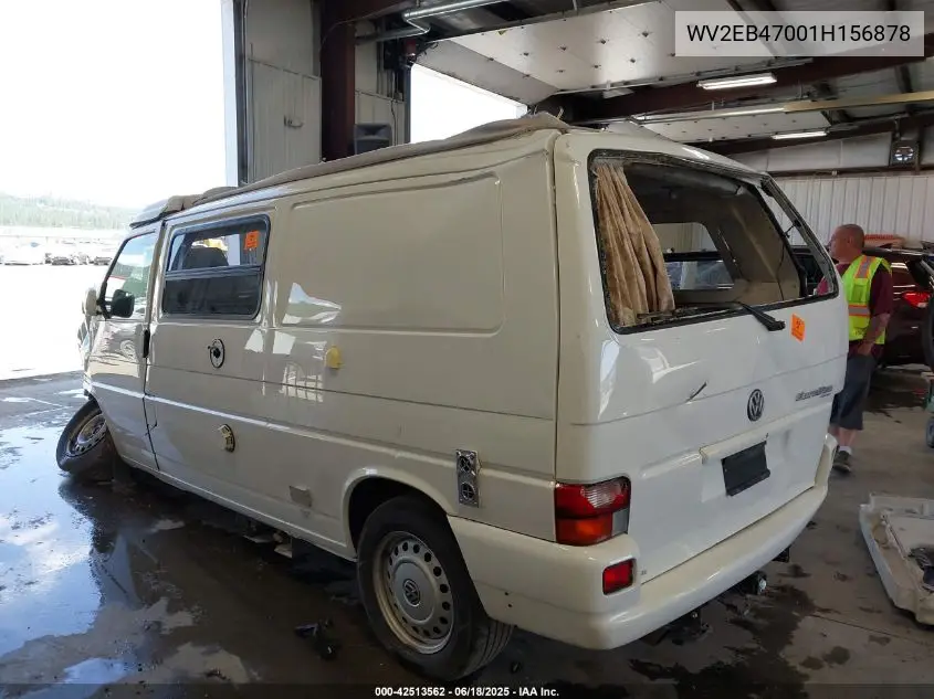 2001 Volkswagen Eurovan Mv VIN: WV2EB47001H156878 Lot: 42513562