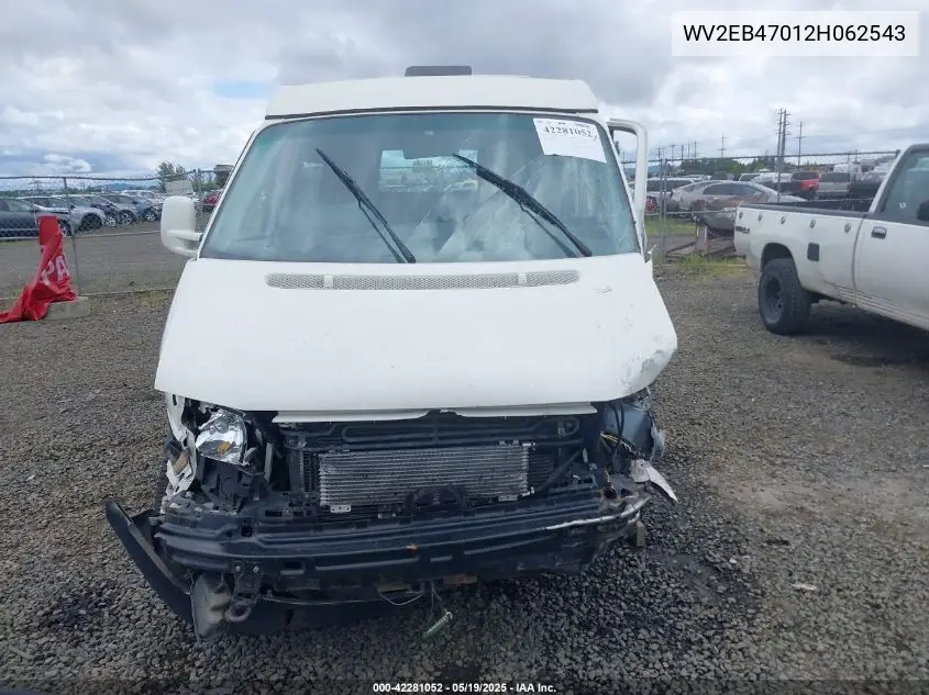 2002 Volkswagen Eurovan Mv VIN: WV2EB47012H062543 Lot: 42281052