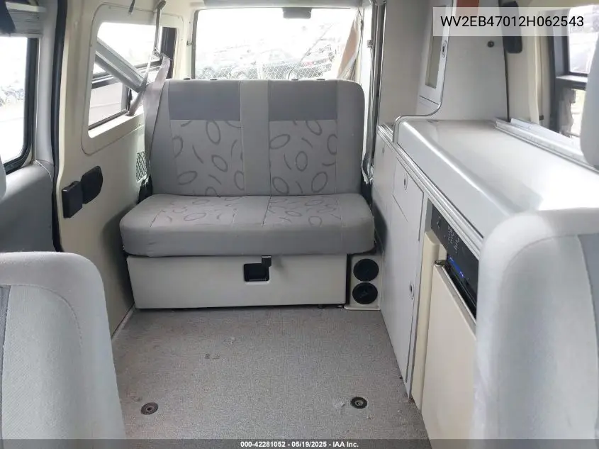 2002 Volkswagen Eurovan Mv VIN: WV2EB47012H062543 Lot: 42281052