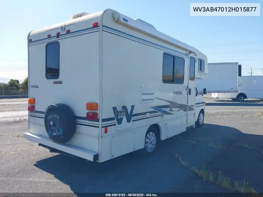 2002 Volkswagen Eurovan VIN: WV3AB47012H015877 Lot: 42615163