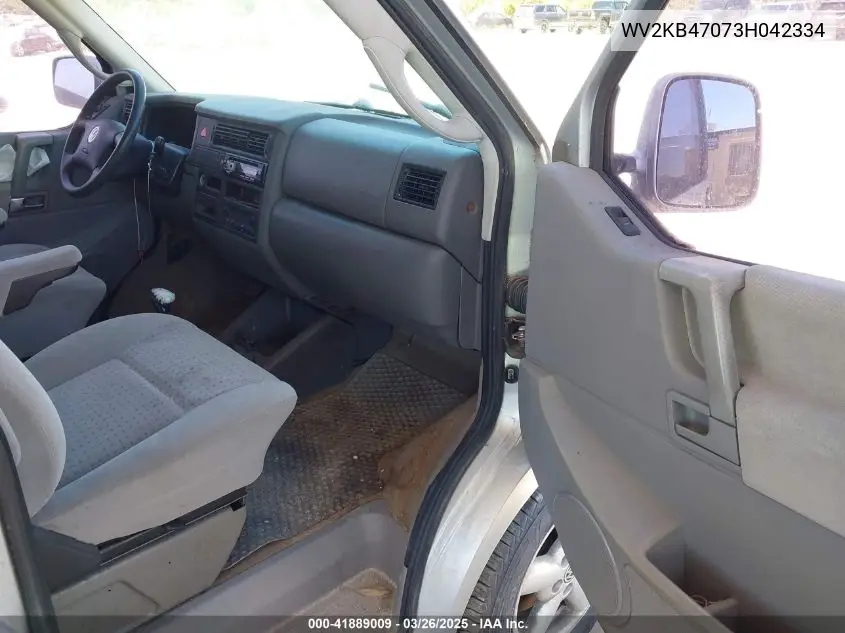 2003 Volkswagen Eurovan Gls VIN: WV2KB47073H042334 Lot: 41889009