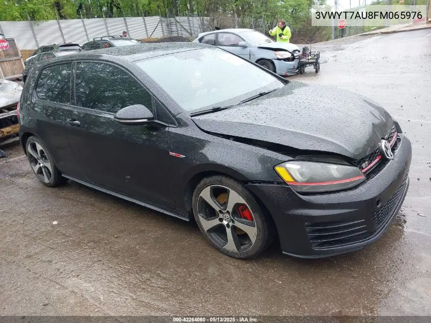 2015 Volkswagen Golf Gti 2.0T Se 2-Door VIN: 3VWYT7AU8FM065976 Lot: 42264060