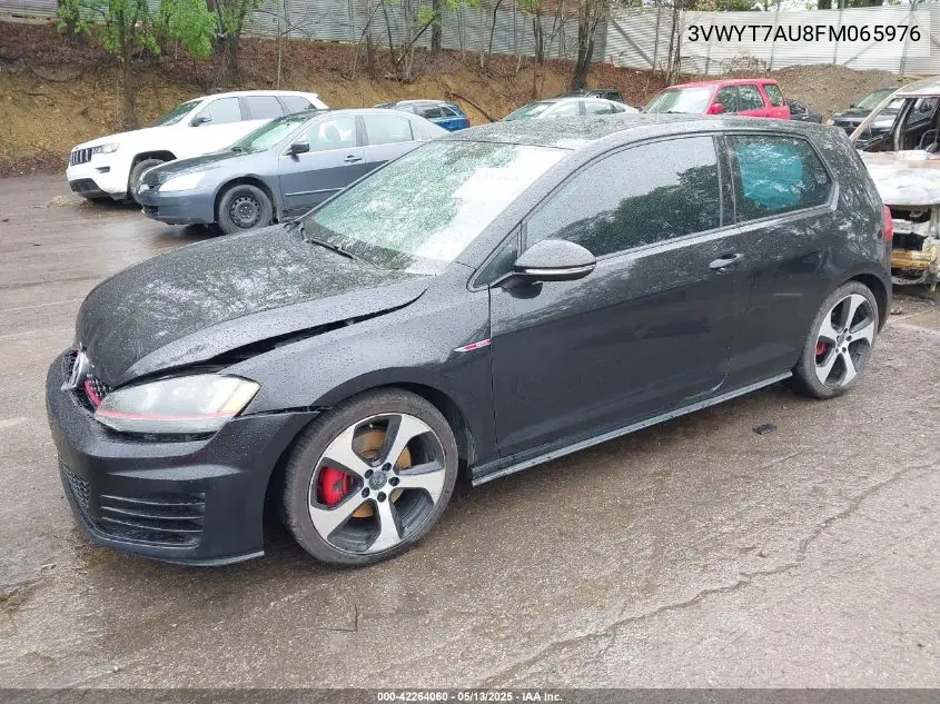 2015 Volkswagen Golf Gti 2.0T Se 2-Door VIN: 3VWYT7AU8FM065976 Lot: 42264060