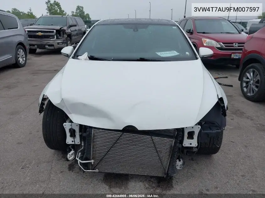 2015 Volkswagen Golf Gti 2.0T Autobahn 4-Door VIN: 3VW4T7AU9FM007597 Lot: 42444905