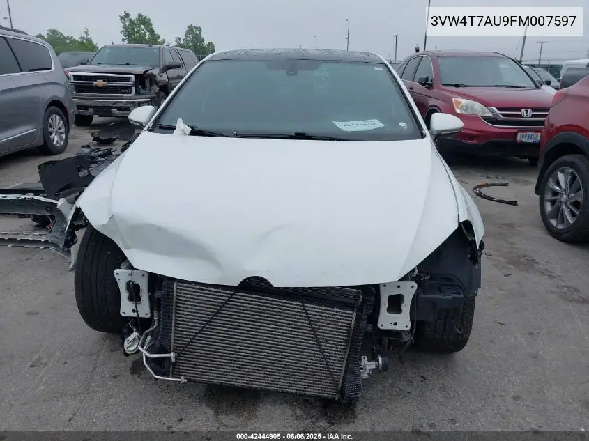 2015 Volkswagen Golf Gti 2.0T Autobahn 4-Door VIN: 3VW4T7AU9FM007597 Lot: 42444905