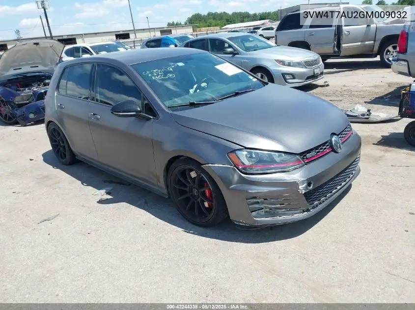 2016 Volkswagen Golf Gti S 4-Door VIN: 3VW4T7AU2GM009032 Lot: 42244338