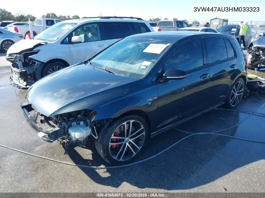 2017 Volkswagen Golf Gti Autobahn 4-Door/S 4-Door/Se 4-Door/Sport 4-Door VIN: 3VW447AU3HM033323 Lot: 41654572
