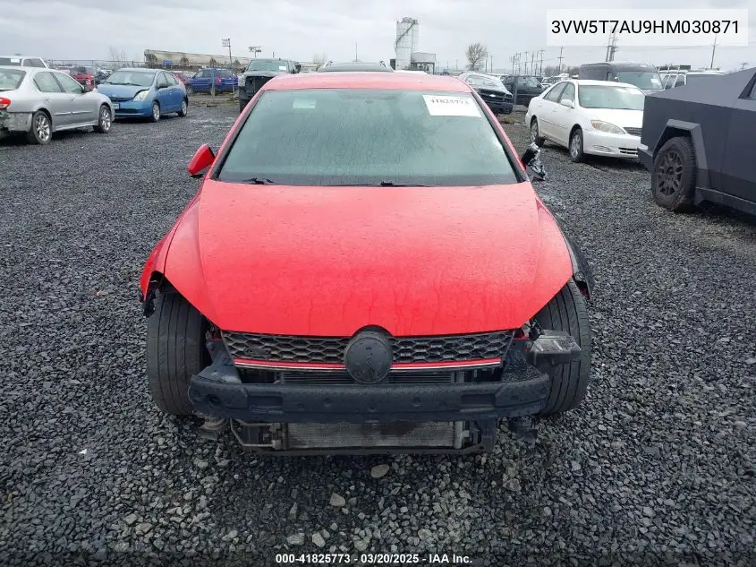 2017 Volkswagen Golf Gti Autobahn 4-Door/S 4-Door/Se 4-Door/Sport 4-Door VIN: 3VW5T7AU9HM030871 Lot: 41825773